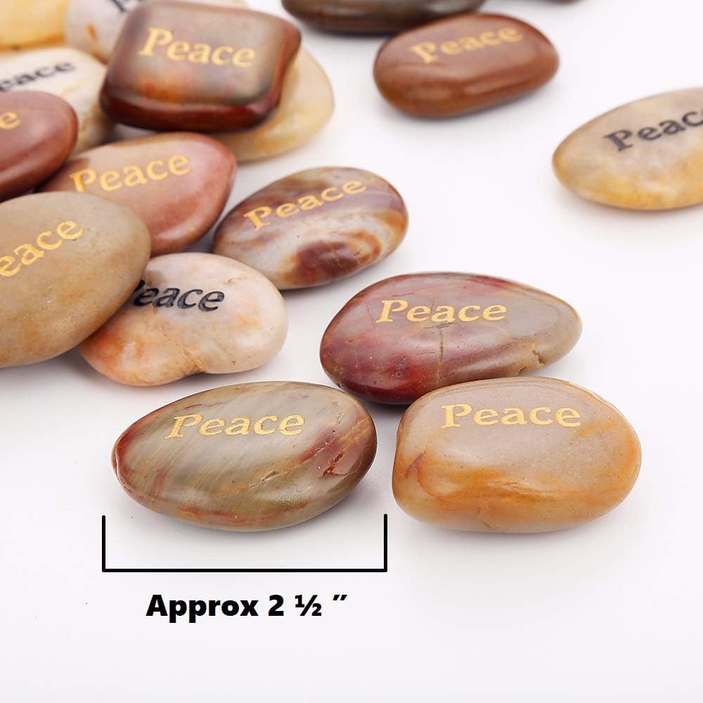 50 PCS Engraved Stones, 2"-3" Each B101394