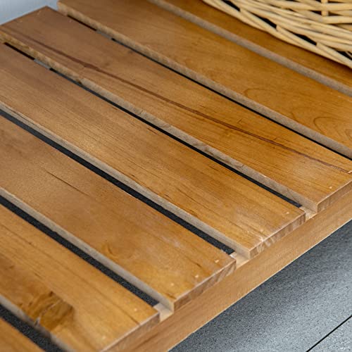 Brown Wooden Potting Bench Table with Shelves and Drawer H6819