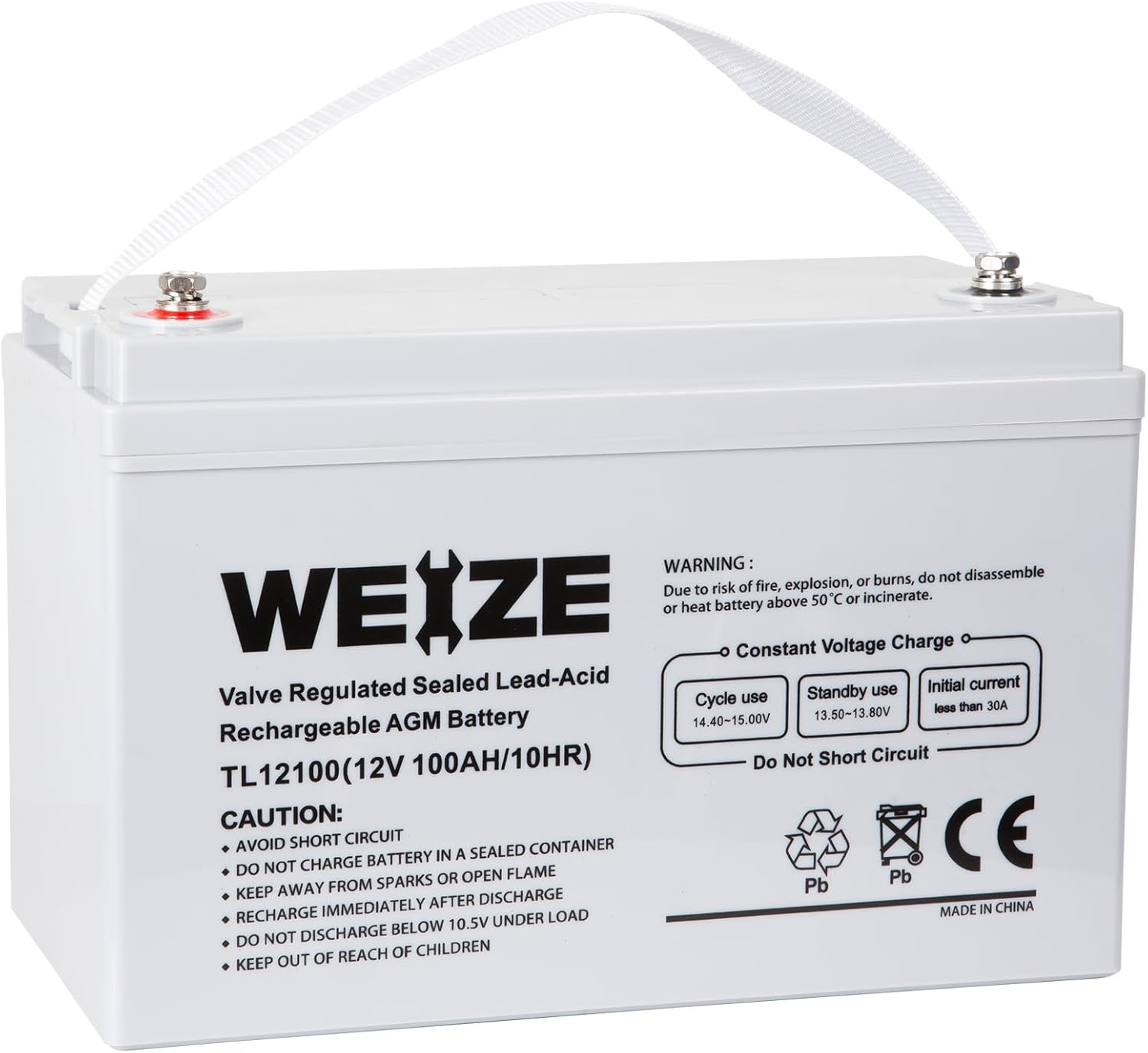 12 Volt 100Ah AGM Deep Cycle Battery D258