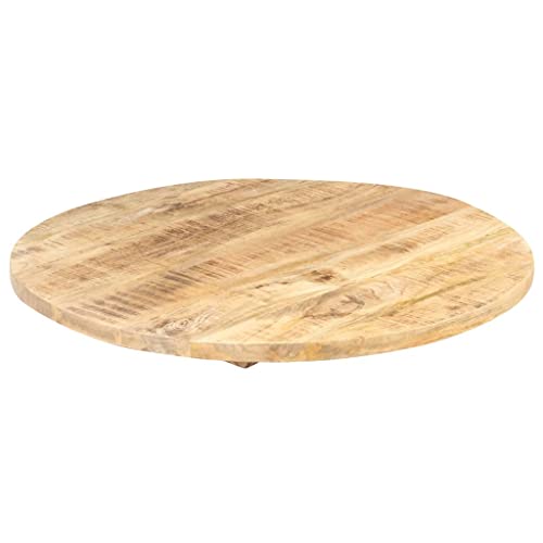Solid Reclaimed Wood Round Table Top 15.7" J231930