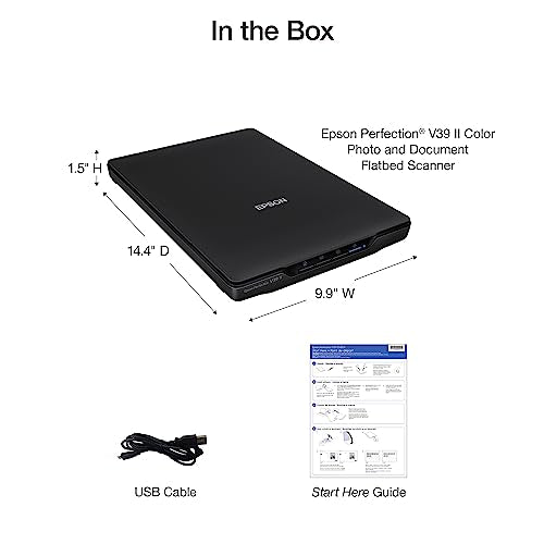 Black Flatbed Scanner 4800 dpi Optical Resolution I665764