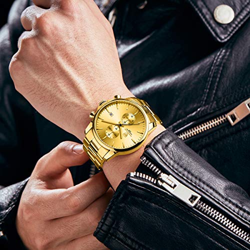 Stainless Steel Waterproof Chronograph Quartz Watch for Men X52057