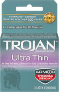 Ultra Thin Spermicidal Condom, 3 Count J973