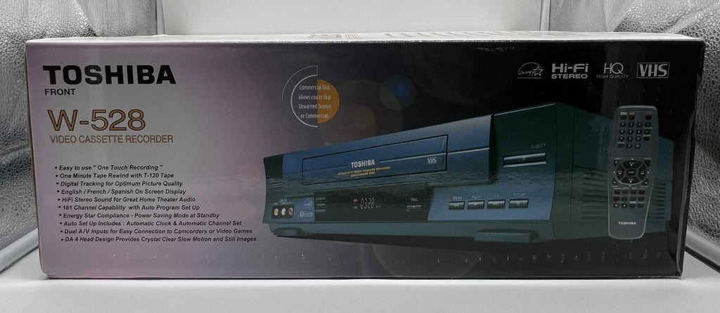 Black 4 Head Hi Fi Stereo VCR R300