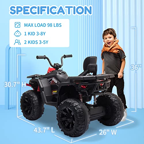 Orange 2 Seater Ride on Toys with 400W Motors K5884