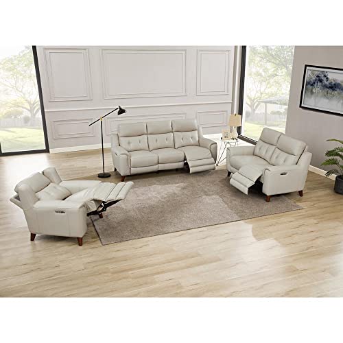 Vanilla Top Grain Leather Power Recline Sofa L804040