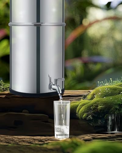 2.25 Gal Stainless Steel Gravity Water Filter System O576048