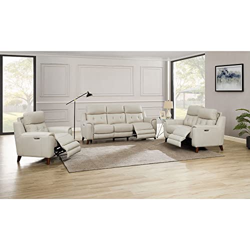 Vanilla Top Grain Leather Power Recline Sofa L804040