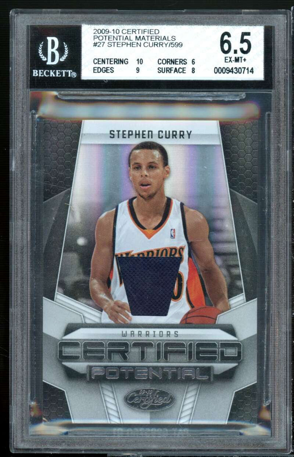 2009-10 Certified Potential Material #27 BGS 6.5 S58666