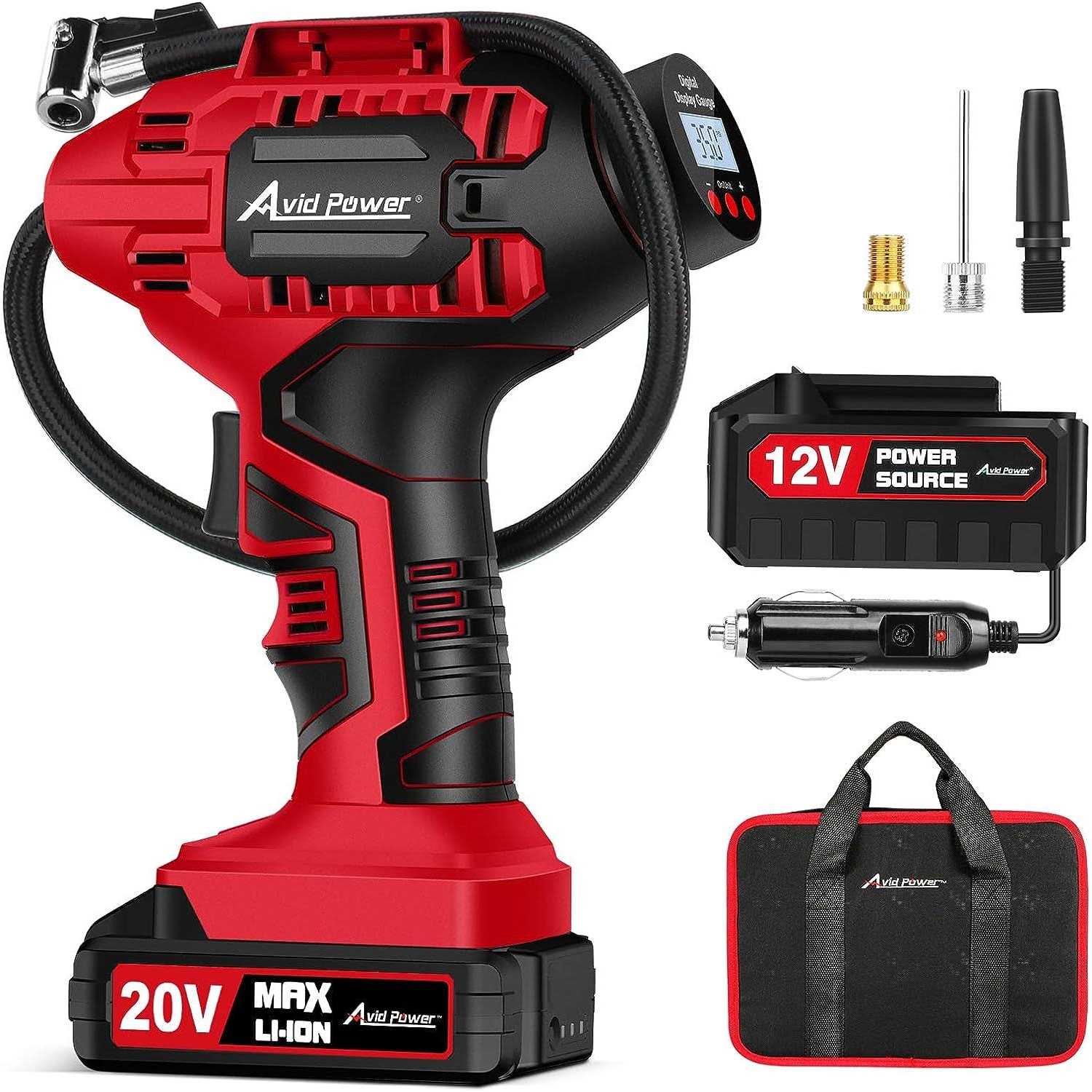 20V Cordless Tire Inflator Air Compressor L20233