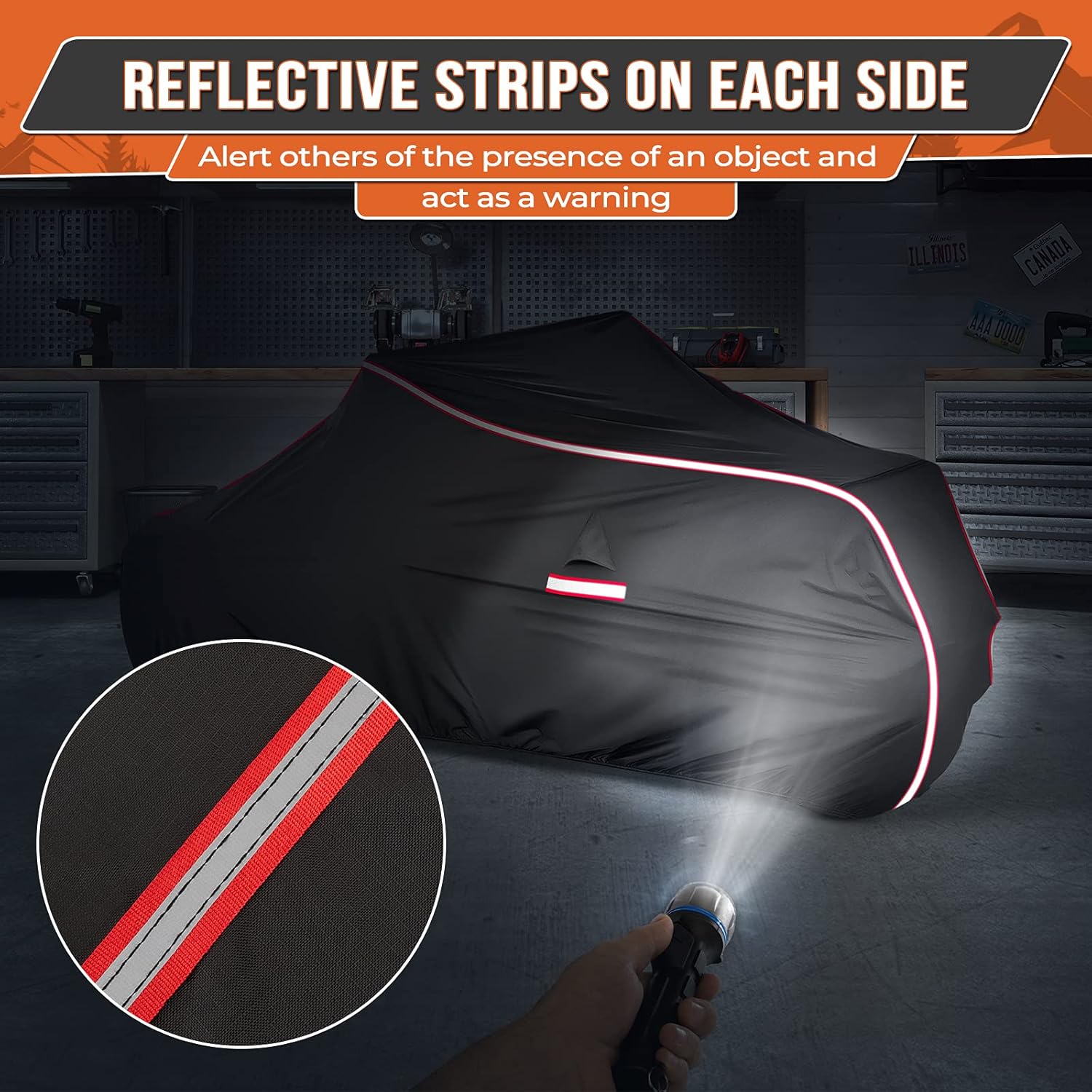 Full Cover with Reflective Strips P2298