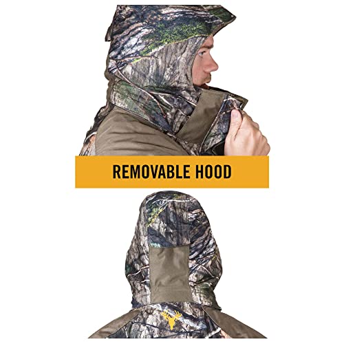 Men’s 3-in-1 Insulated Camo Hunting Parka, Waterproof, Removable Hood U615