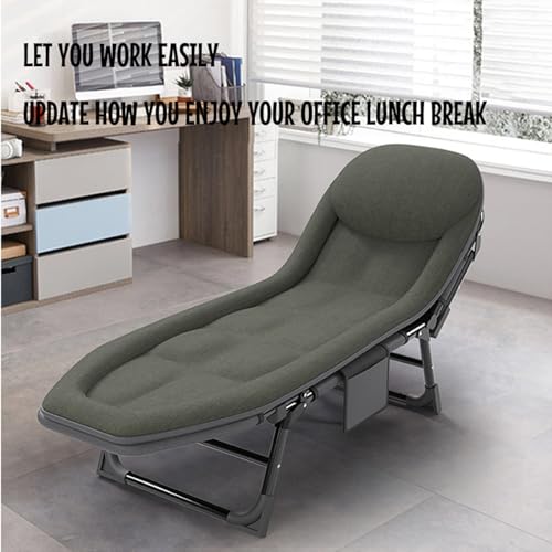 3 in 1 Folding Camping Cot Bed, 5 Positions Adjustable Patio Chaise Lounge Chair U952