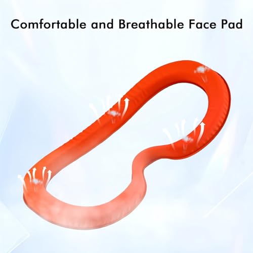 Red & Blue VR Headset with Adjustable HD Lenses and Head Strap D9486