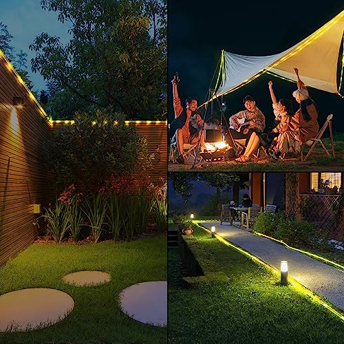39FT 100LED Outdoor String Lights Clear PVC Tube Fairy Lights H65229