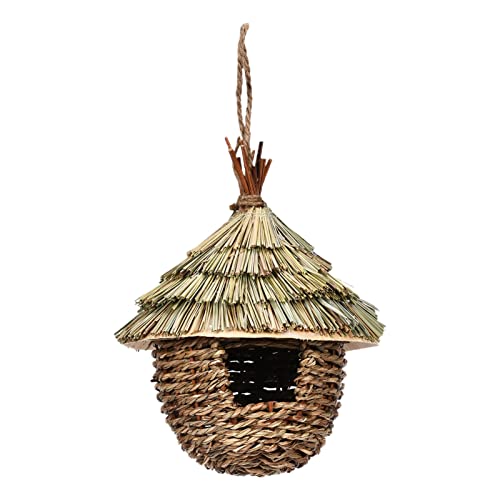Hanging Straw Hand Woven Bird House J916