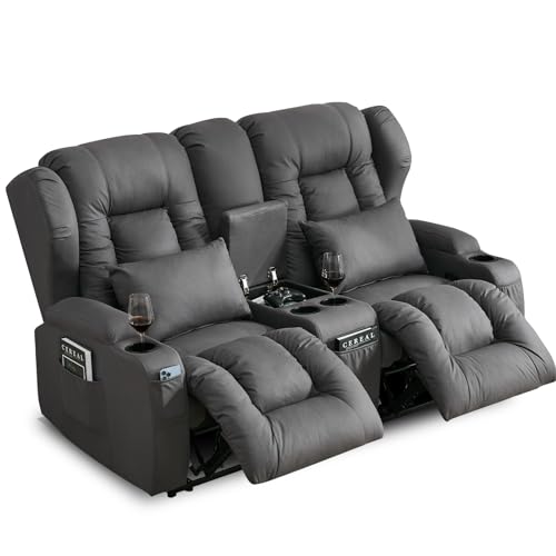 Beige RV Loveseat Recliner Sofa O79851