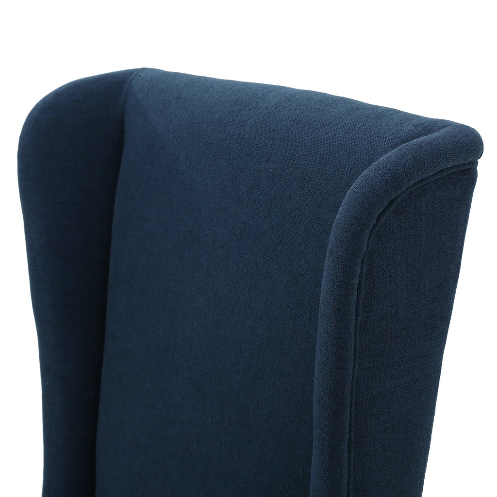 Dark Blue Fabric Dining Chair A21433