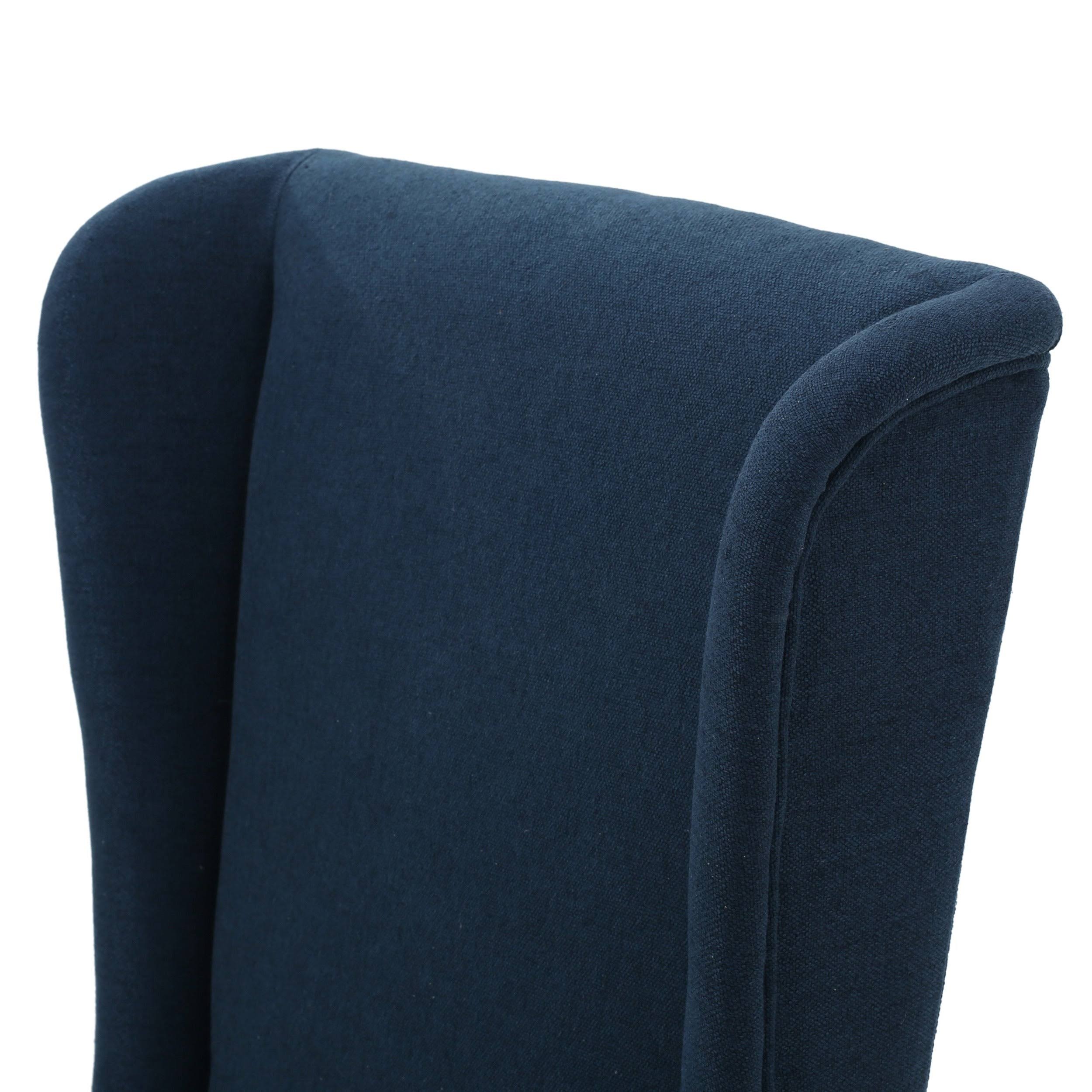 Dark Blue Fabric Dining Chair A21433