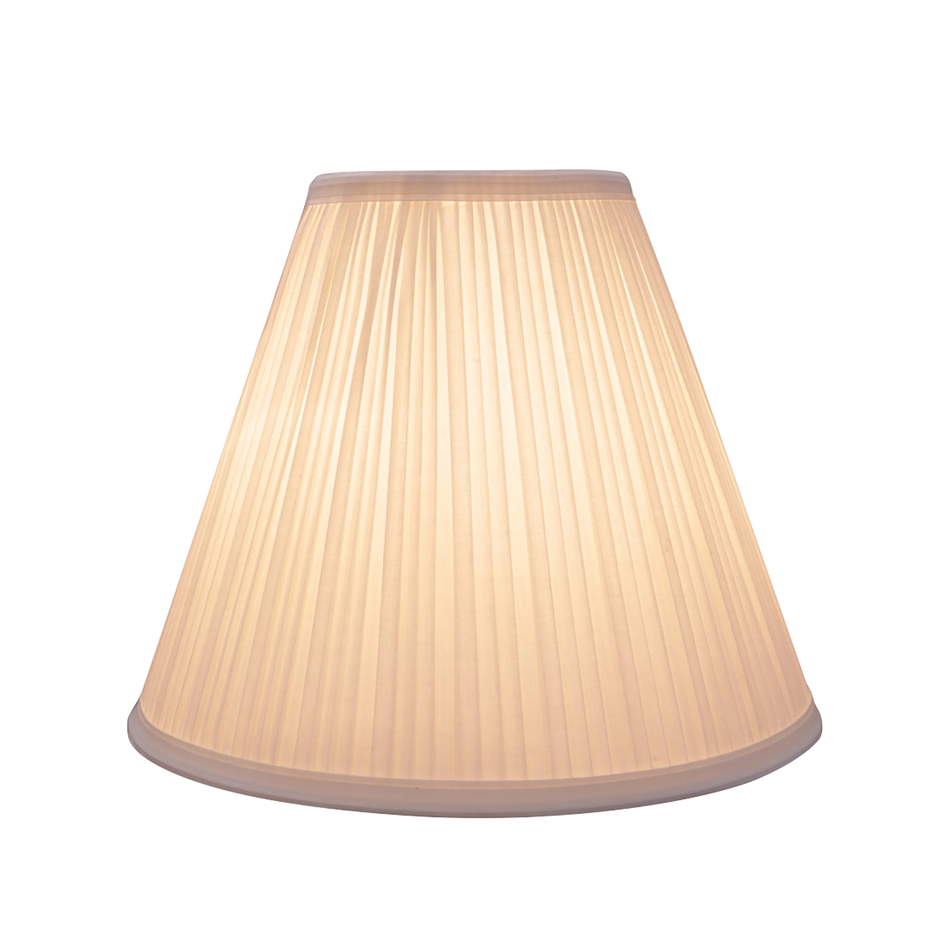 Transitional Pleated Empire Shape Lamp Shade in Off White, 11-1/2" Wide Z87524