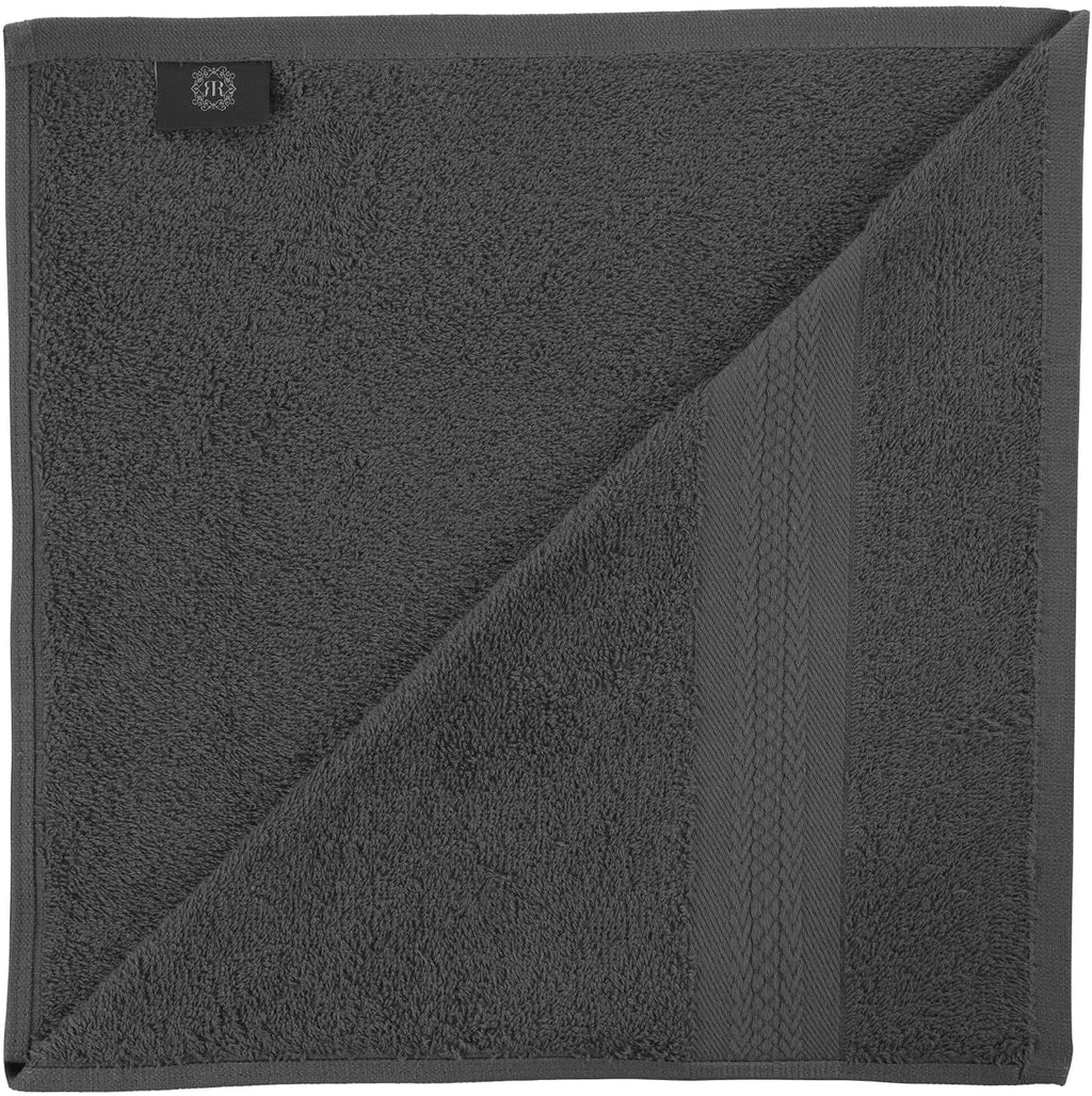 6 Piece Towel Set, 2 Bath Towels 2 Hand Towels 2 Washcloths, Grey O51598