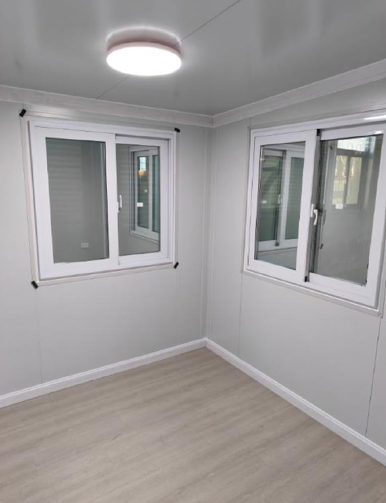 Prefabricated White Expandable Modern Prefab House with 1 Bathroom 1 Living Room and 2 Bedroom J72020