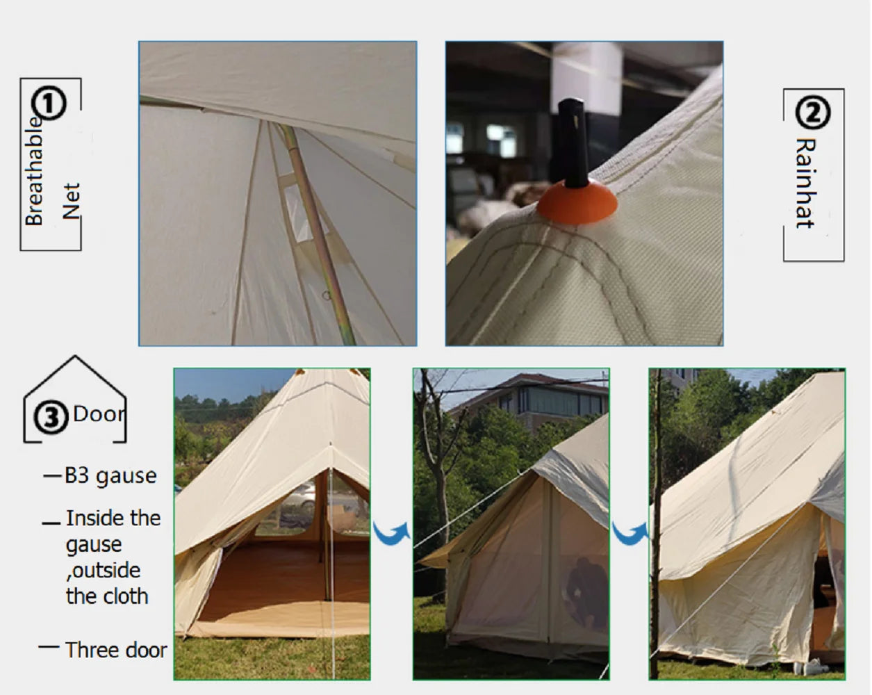 Canvas Luxury Bell Tent B22791