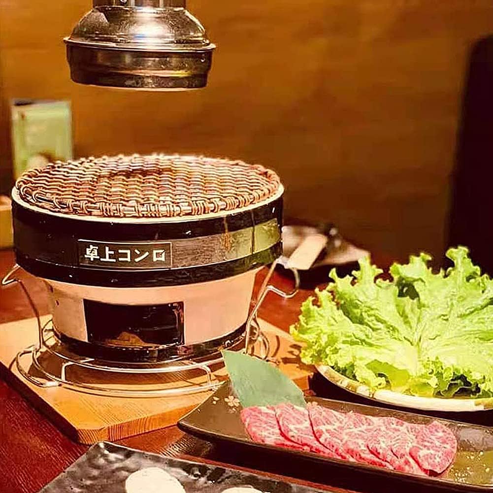 Japanese Ceramic Clay Charcoal BBQ Hibachi Grill C956581