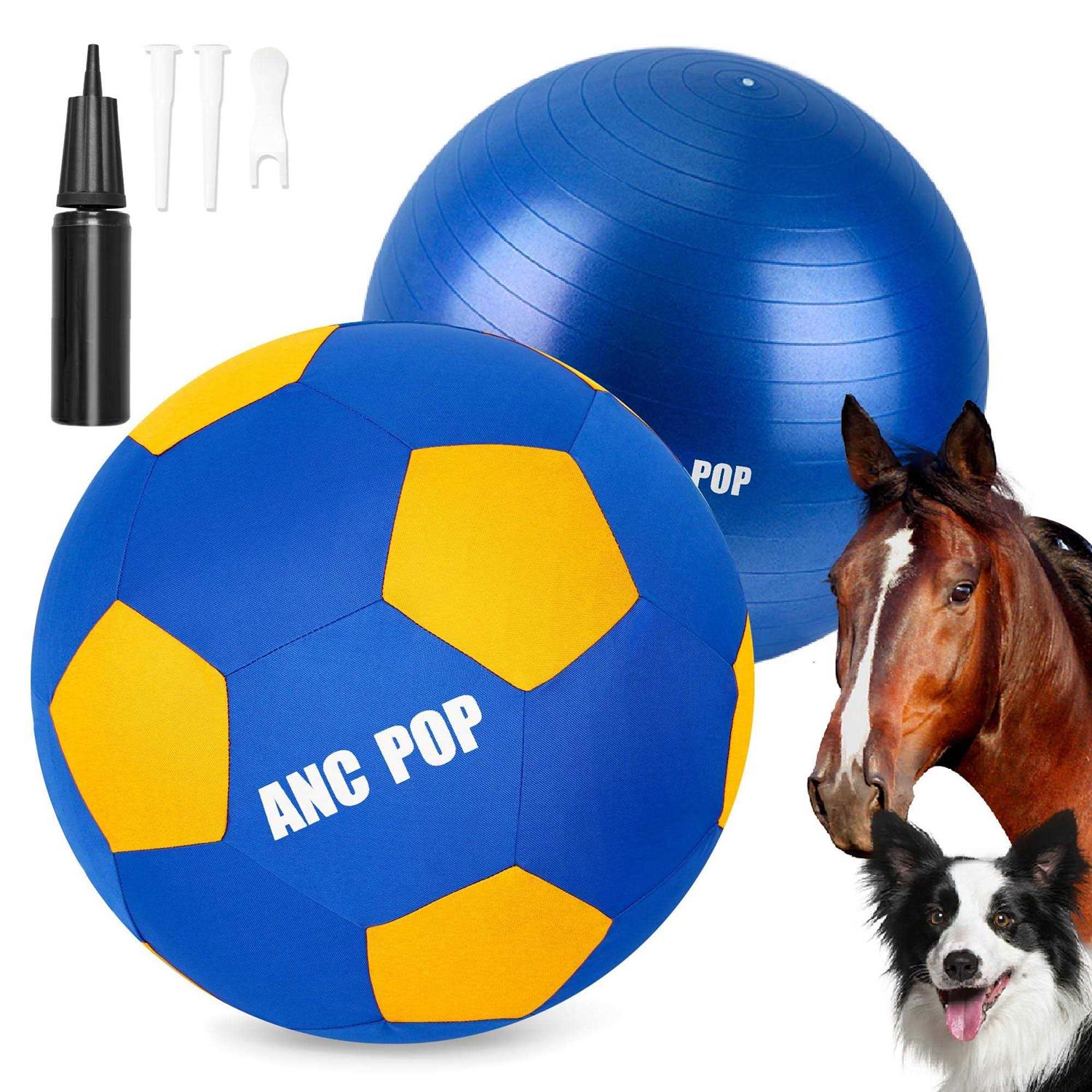 Herding Ball for Dogs Horse Ball & Ball Cover 25 Ball for Horses Large with Hand Pump M742