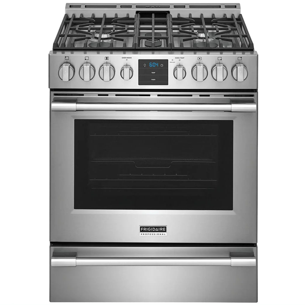 30-In Convection Gas Range with 5 Burners Self-Clean Air Fry Stainless Steel R817951