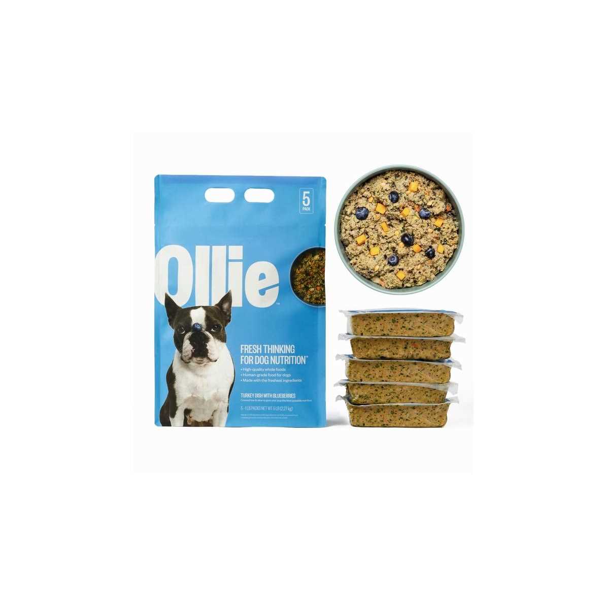 Turkey Dish with Blueberries Frozen Dog Food F78529