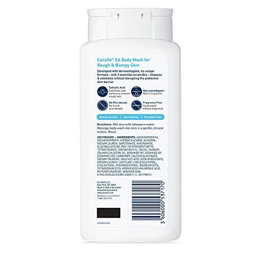 Fragrance Free Body Wash with Salicylic Acid, 10 Ounce V11549