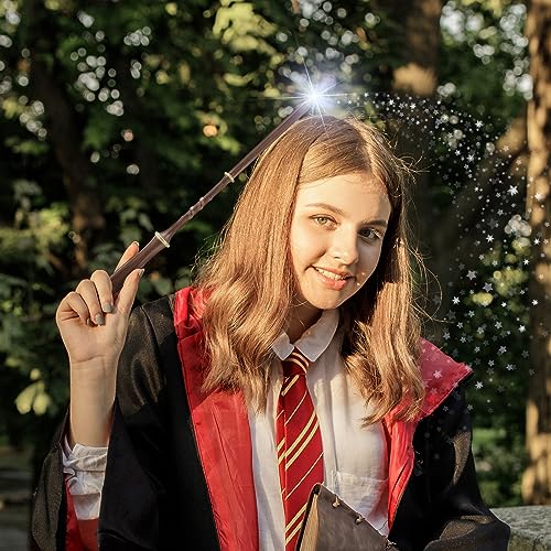 Light Up Magic Wizard Wand Rechargeable Illuminating Toy with Spellbook and Gift Box V919