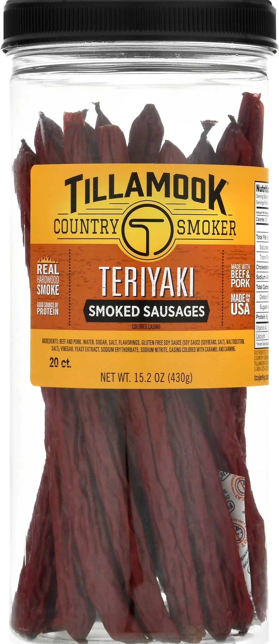 TERIYAKI BEEF STICK 20-Count 1 LBS Beef Jerky T20501