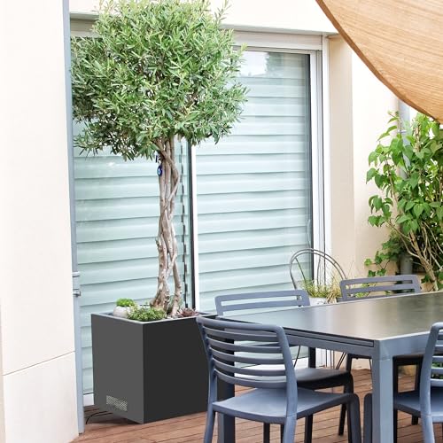 Bronze Square Steel Planter Box K19433