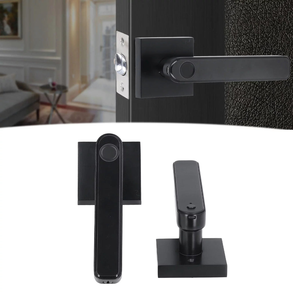 Black Smart Fingerprint Door Lock L85264