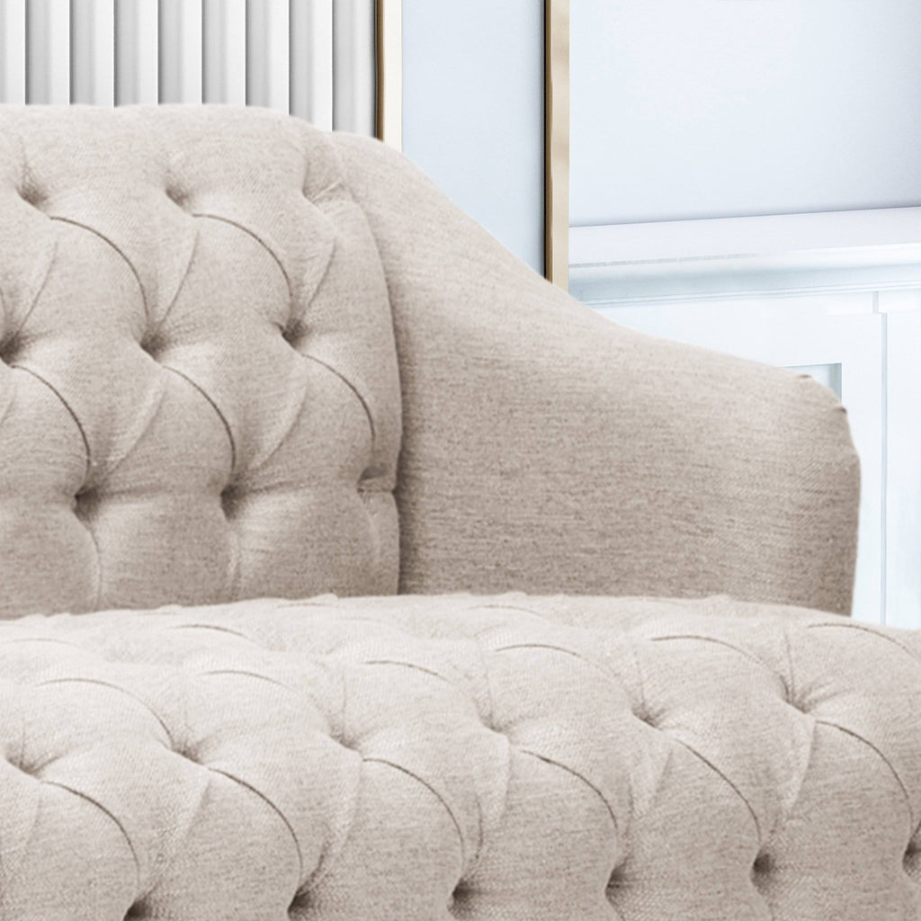 Light Blue Fabric 3 Seater Sofa O111427