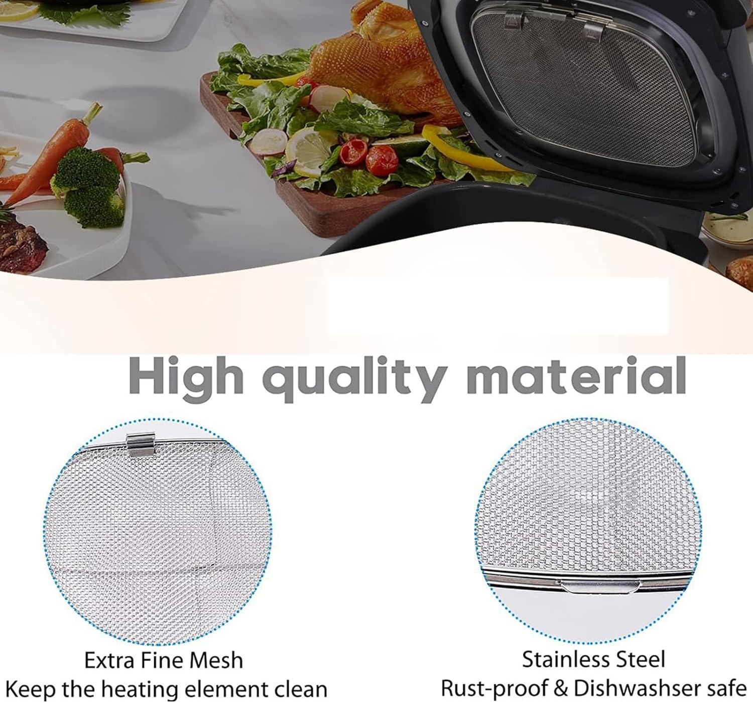2 Pack Stainless Steel Splatter Shield M42904