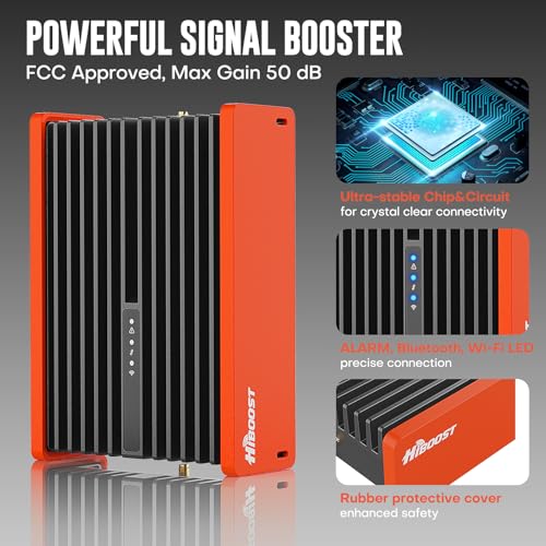 High Power Truck Cell Phone Signal Booster Kit with Omni-Directional Antenna B1433