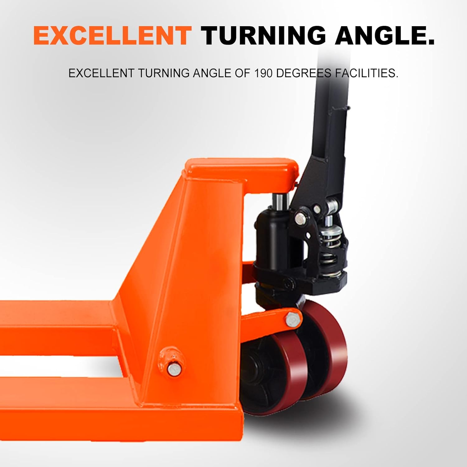 Manual Pallet Jack Lift 5500lbs Capacity, 48”L×27”W Fork Size Q896