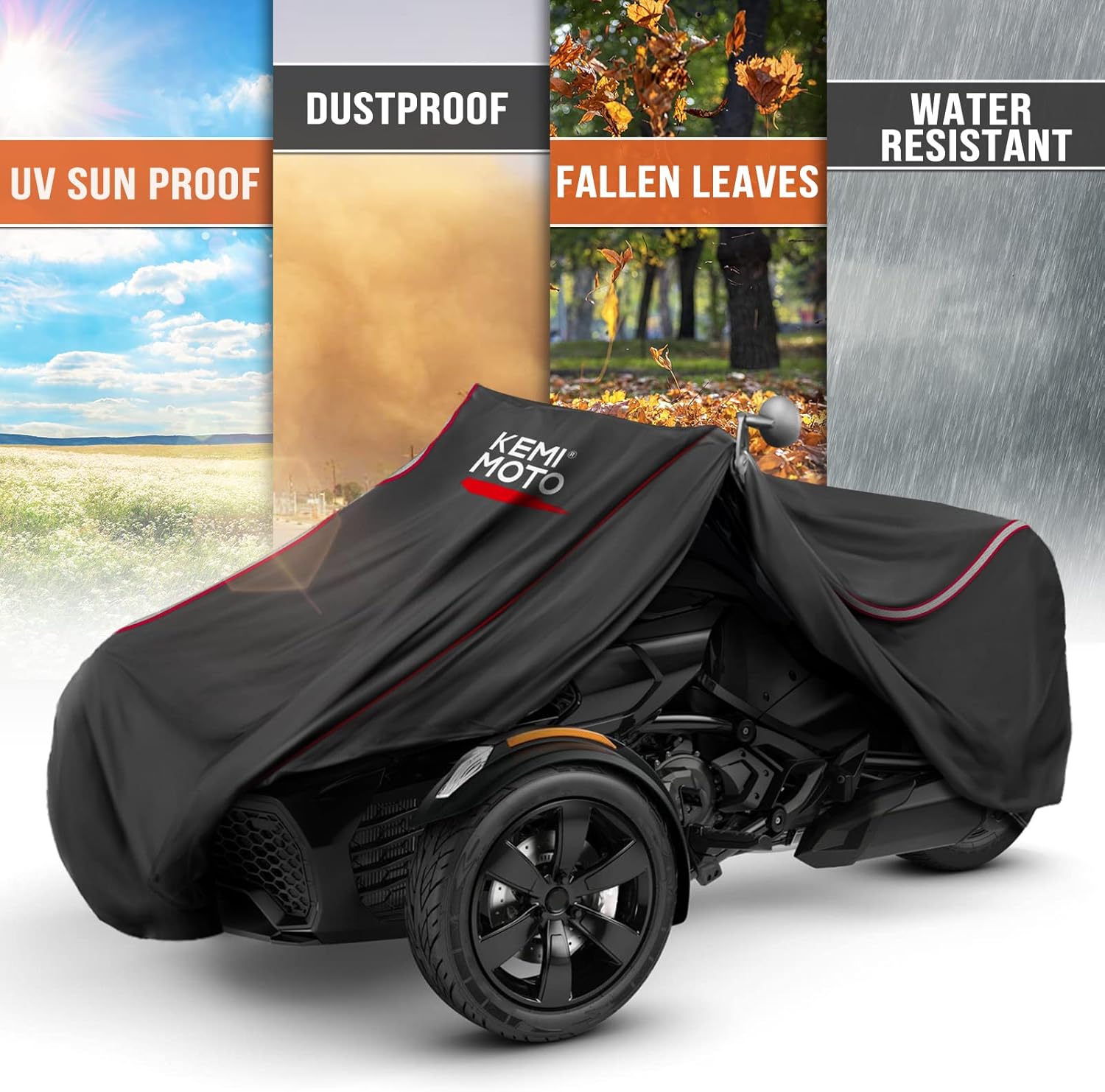 Full Cover with Reflective Strips P2298