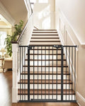 Black Metal Baby Gate 30" Tall M584305