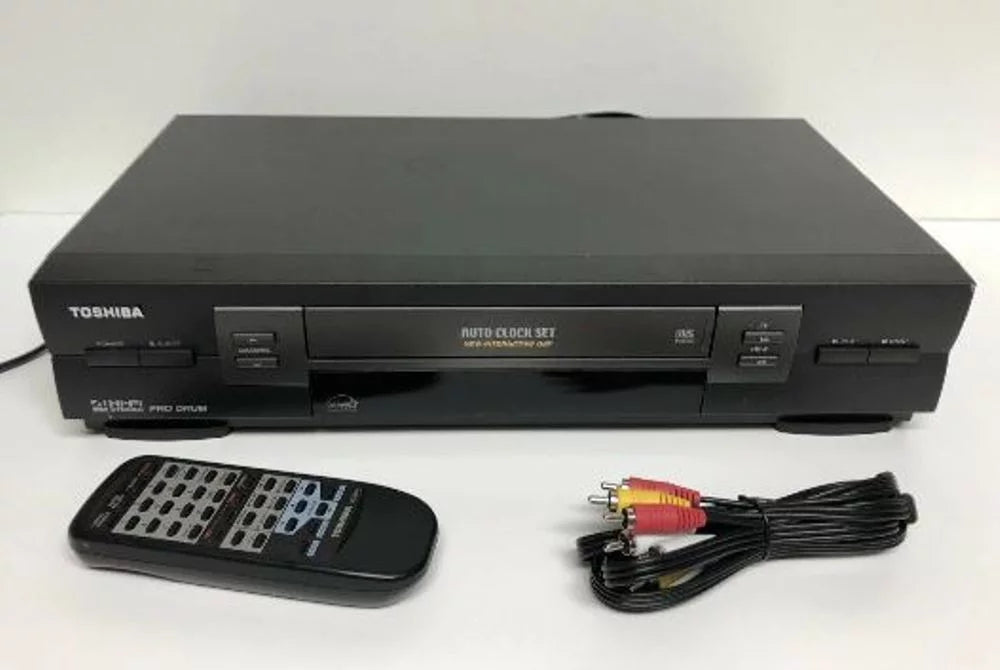 Pre-Owned Stereo VHS VCR with Remote & Cables A476