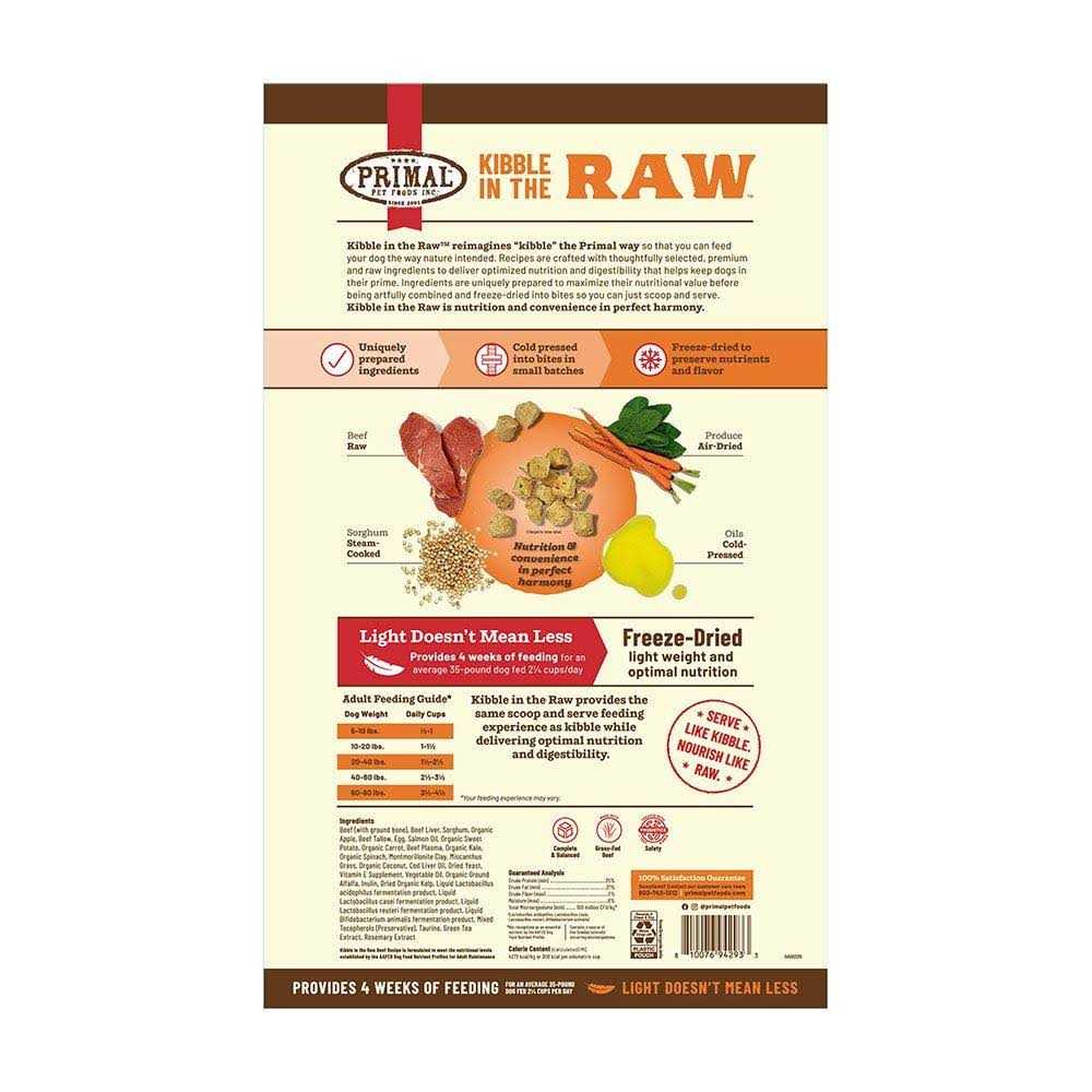 Primal Kibble in The Raw Beef Dog Food W894408
