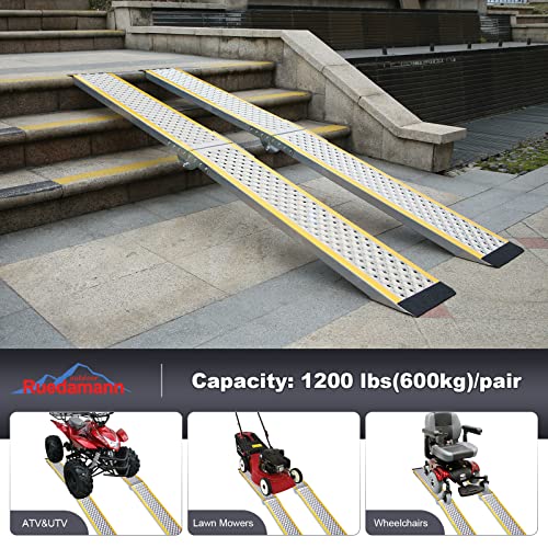 78.7" L × 8.5" W 600 lbs Capacity Foldable Aluminum Loading Ramp T287518