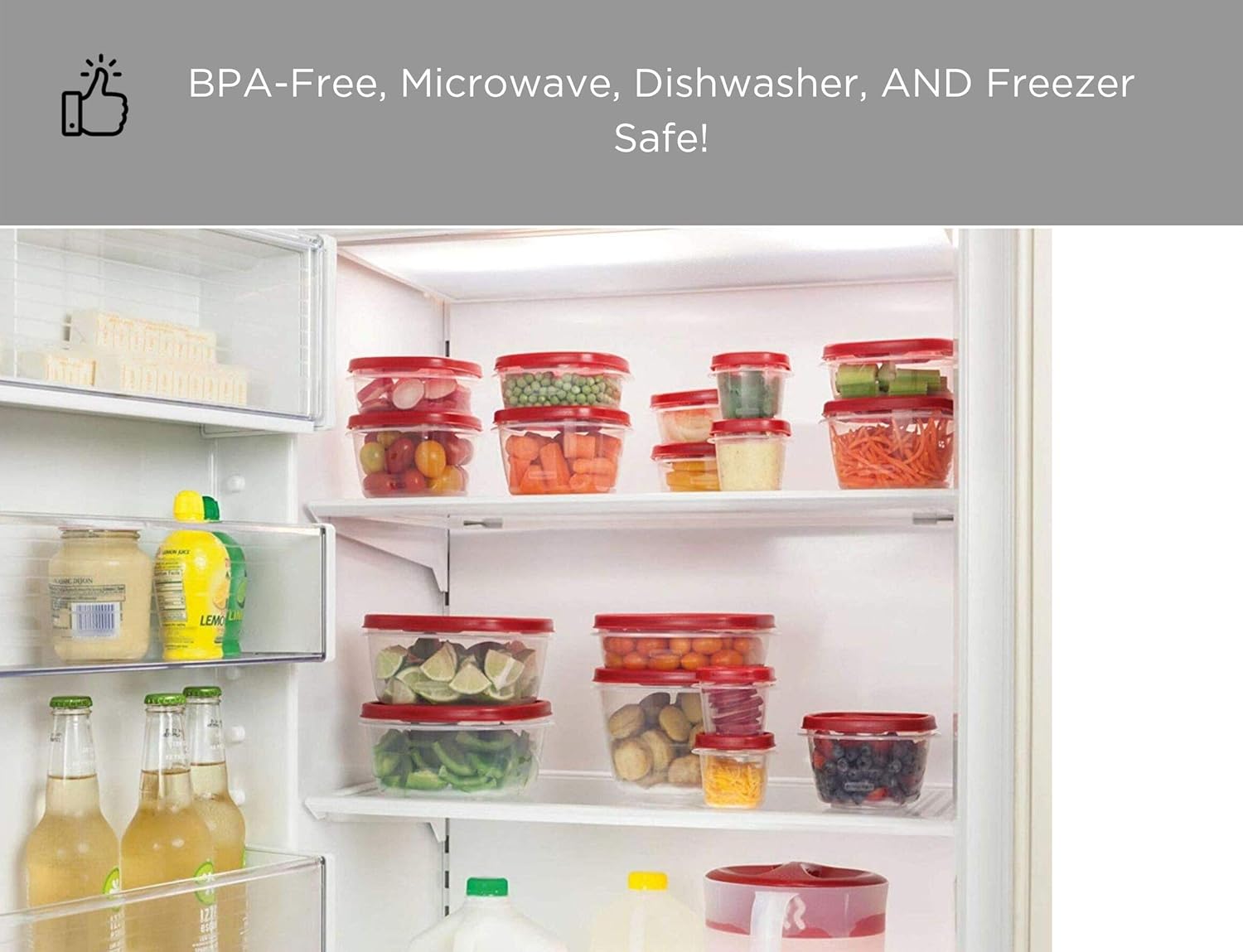 28 Piece BPA-Free Plastic Food Storage Containers W34599