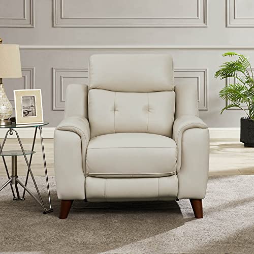 Vanilla Top Grain Leather Power Recline Sofa L804040