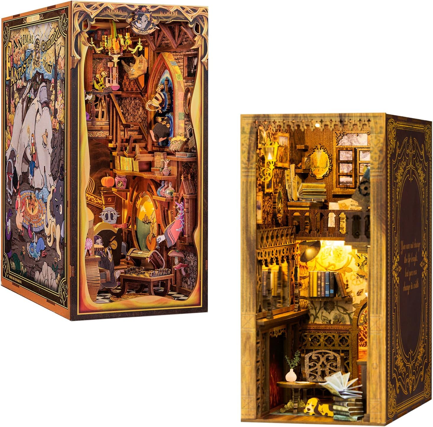 Book Nook Kit - DIY Miniature House Dollhouse Kit with LED Light R27499