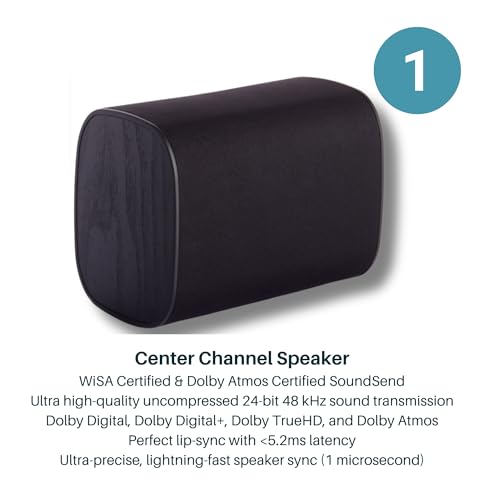 5.1 Surround Sound Speaker System with WiSA SoundSend Transmitter W88805