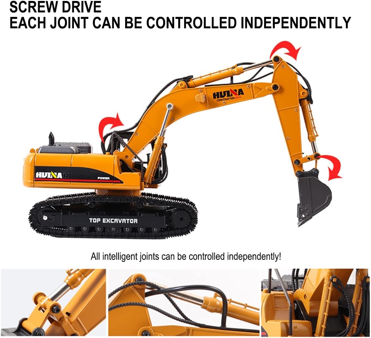 23 Channel 1/14 Scale Full Metal RC Excavator S8830